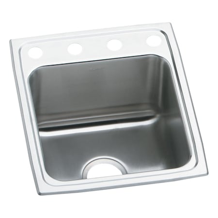 Elkay 14 in x 14 in, 1, Drop-in, Stainless Steel DLR172010OS4
